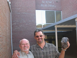 Jerry Armstrong & Dave Gheesling after the privilege of speaking to Cobb County's science teachers about the finer points of meteorites