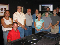 Harlan Trammell, David Hardy, Tim Cantwell, John Iacullo, Anita Westlake, Bunty Cantwell, Martha Brown, Carl Ziglin, Julian Gray and Barry Gheesling at the 2nd MAG meeting on 10/6/2007